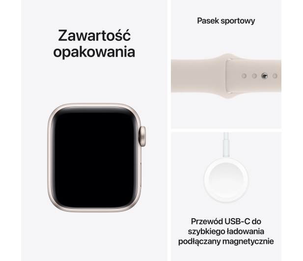 Apple Watch SE 2 40/Starlight Aluminum/Starlight SportBand S/M LTE - 1180683 - zdjęcie 8